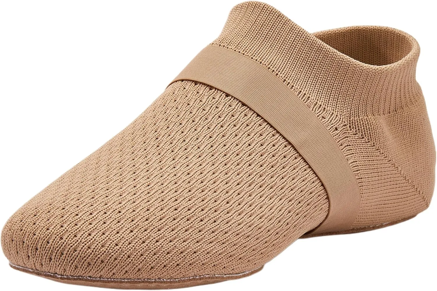 SANGEESON Slip-on Jazz Shoes for Women and Men's Lightweight Breathable Dance Shoes