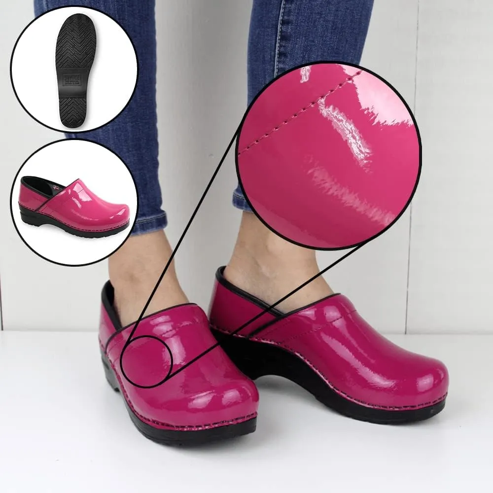 Sanita Pro Patent Professional Clogs for Women - Arch Support, Durable, Closed-Back, APMA-Approved Slip-On Shoes