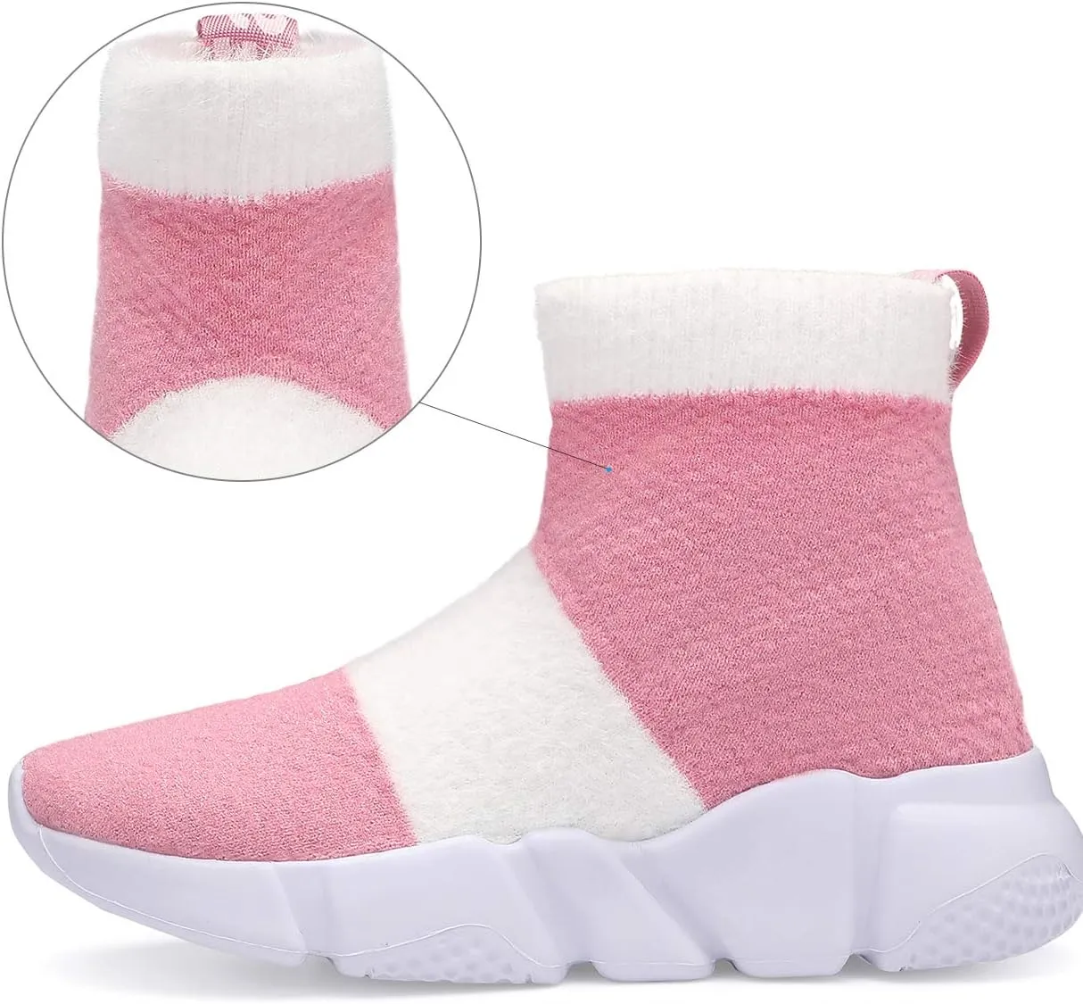Santiro Boys Girls Sock Shoes High Tops Breathable Knit Slip On Shoes