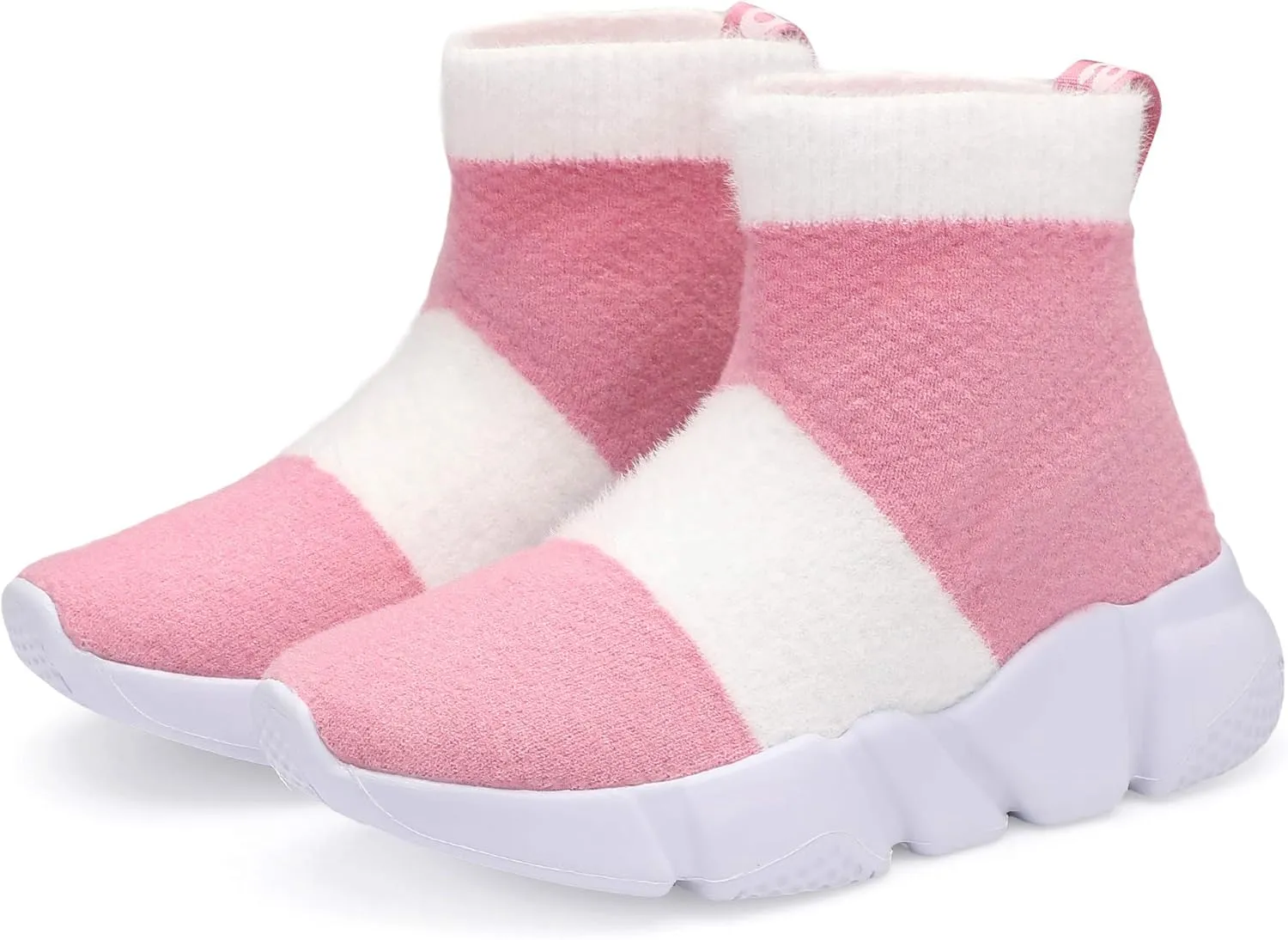 Santiro Boys Girls Sock Shoes High Tops Breathable Knit Slip On Shoes
