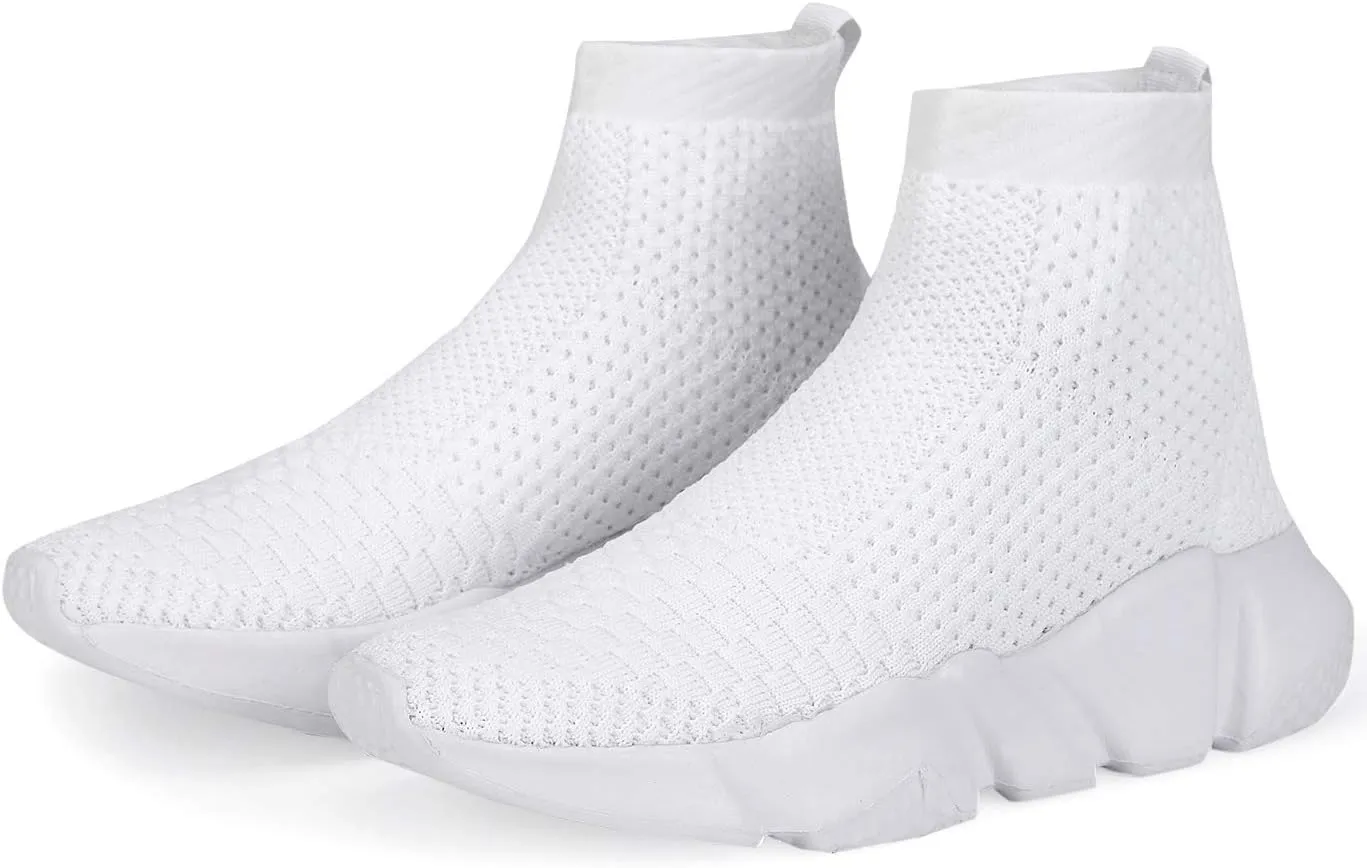 Santiro Boys Shoes Girls Sock Shoes High Tops Breathable Knit Slip On Shoes