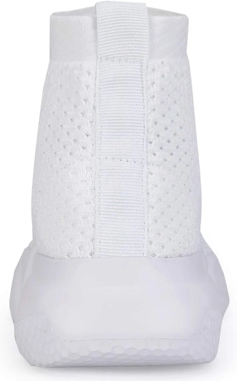 Santiro Boys Shoes Girls Sock Shoes High Tops Breathable Knit Slip On Shoes