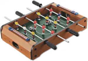 Saycker Table Foosball, Mini Football Table Soccer Tabletops Wood Football Table Top w/Footballs, Game Accessories for Kids Adults Family Night Parties Entertainment
