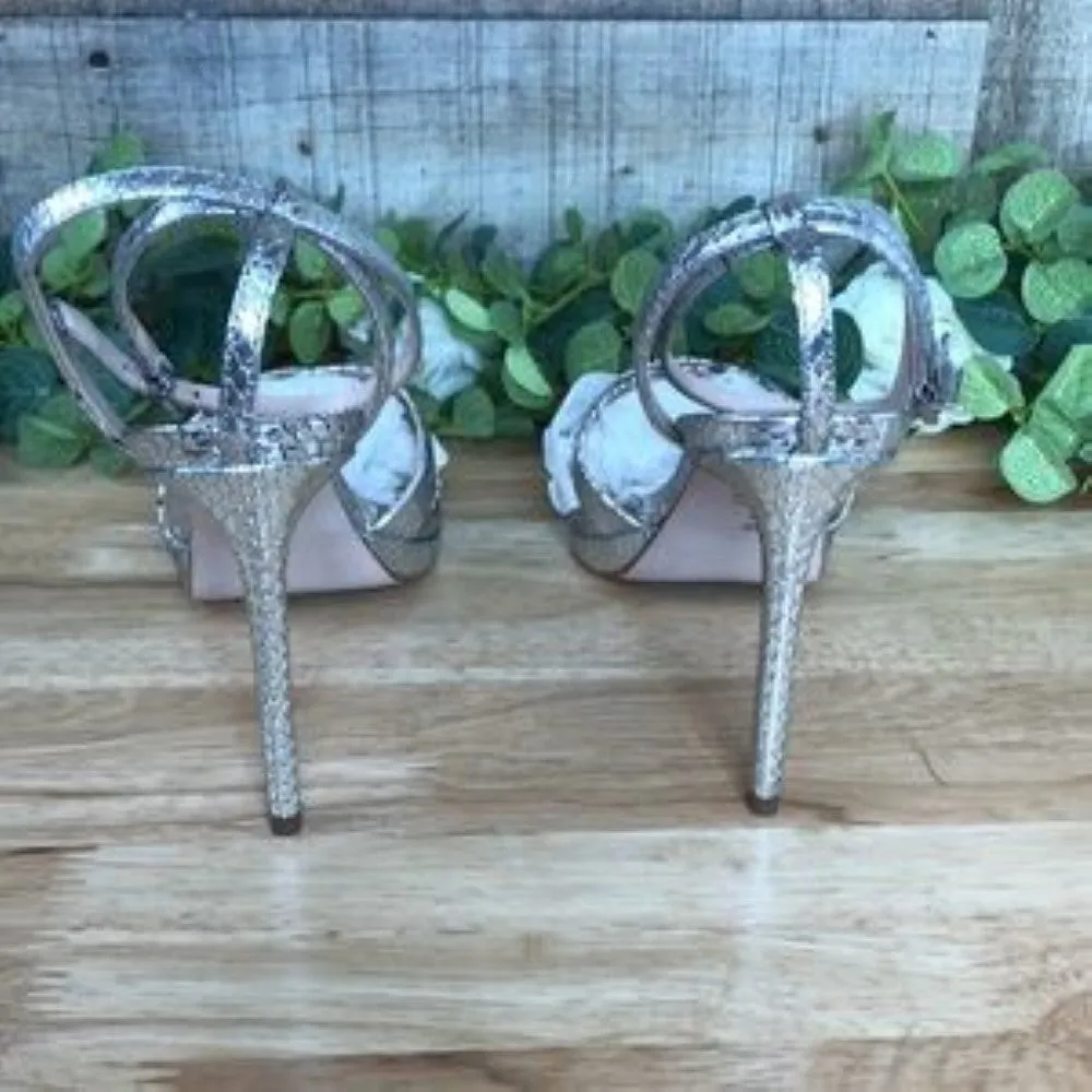 Schutz S-Ava Rose Leather Slingback Sandals 9