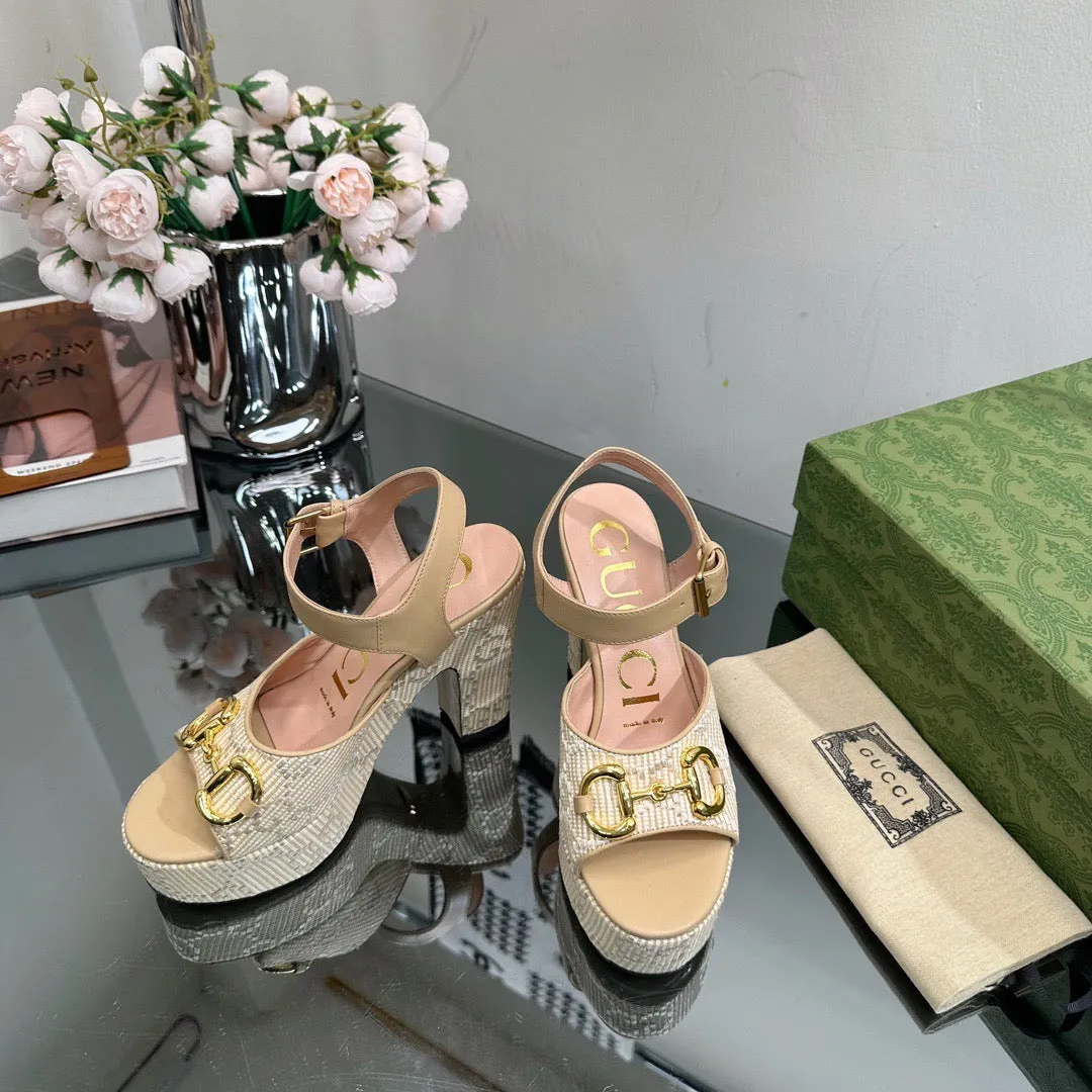 SE1116 GG Women's Horsebit Platform Sandal / Size5-11