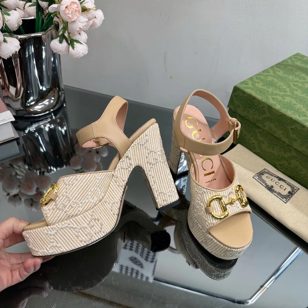 SE1116 GG Women's Horsebit Platform Sandal / Size5-11