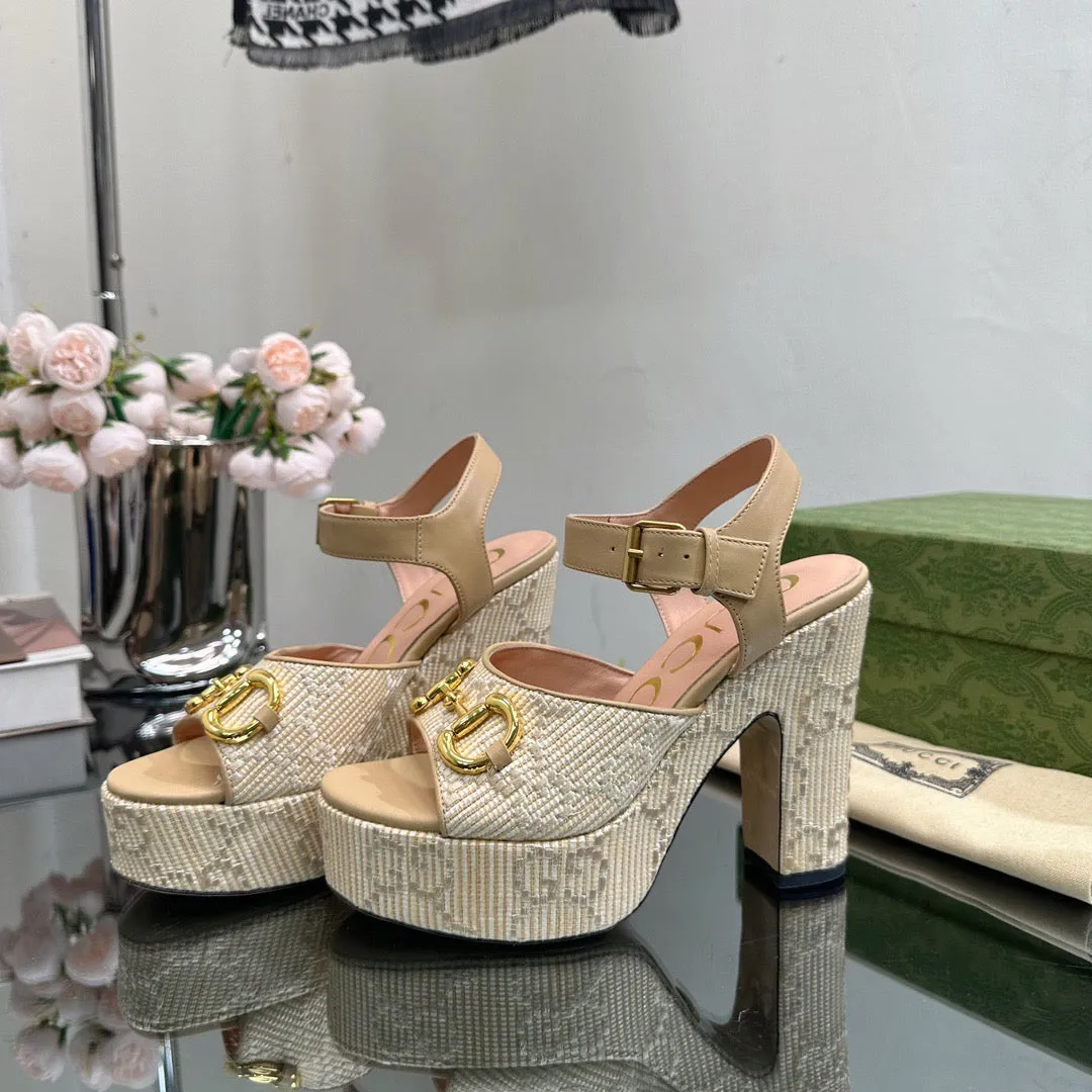 SE1116 GG Women's Horsebit Platform Sandal / Size5-11