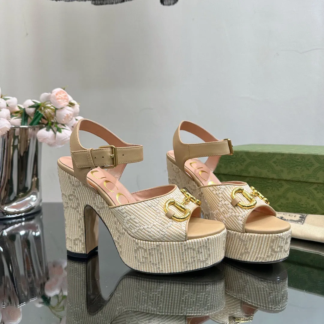 SE1116 GG Women's Horsebit Platform Sandal / Size5-11