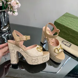 SE1116 GG Women's Horsebit Platform Sandal / Size5-11