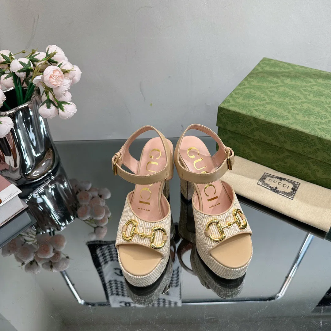 SE1116 GG Women's Horsebit Platform Sandal / Size5-11