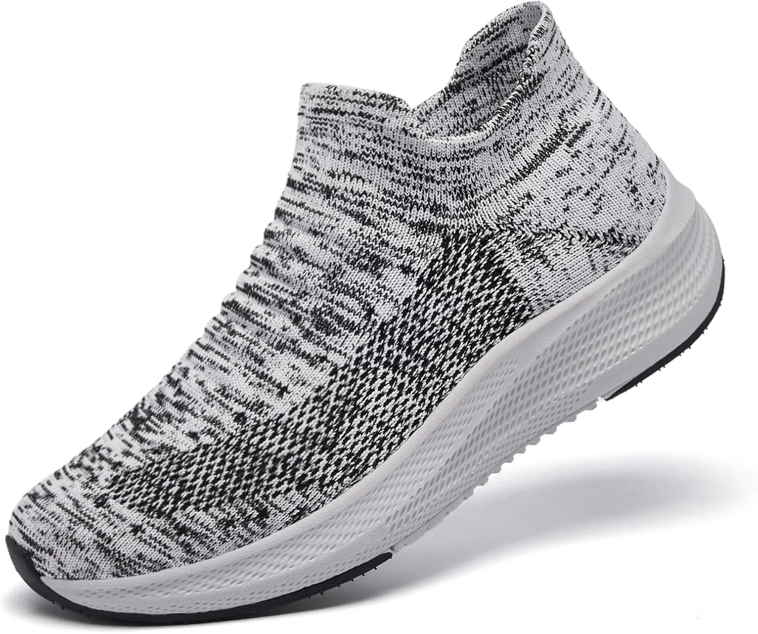 SHULOOK Womens Slip on Walking Shoes Comfort Lightweight Breathable Sock Shoe Non-Slip Mesh Casual Fashion Tennis Running Sneakers