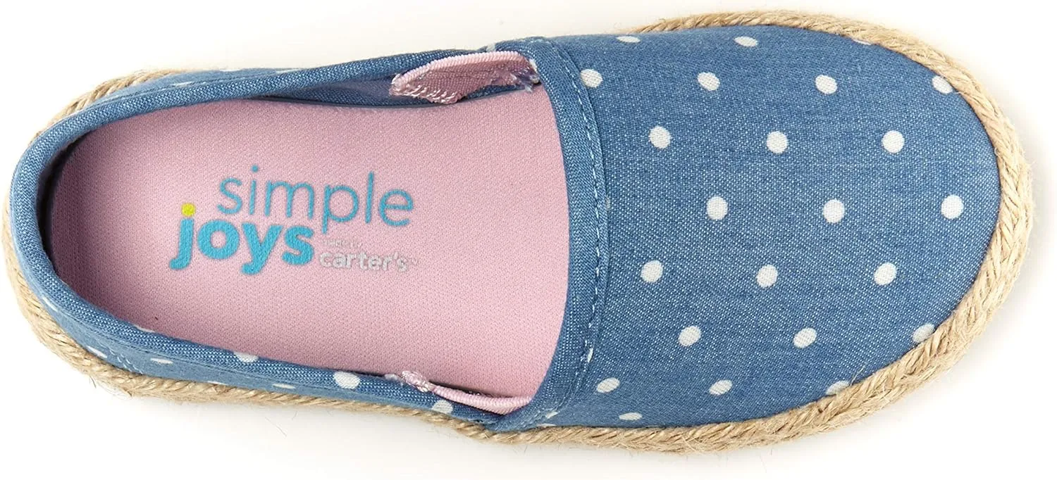 Simple Joys by Carter's Girl's Ari Canvas Espadrille Sneaker