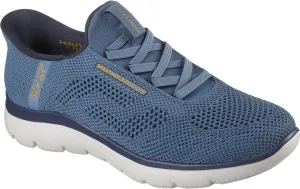 Skechers - Mens Summits - Perfo Slip On Shoes, Color Slate, Size: 10.5 W US