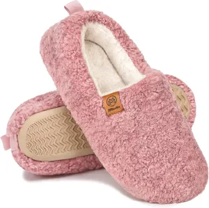 Slippers For Women House Winter Warm With Memory Foam Indoor Fuzzy Cute Comfort Fleece Lining Anti-Skid Soft Loafer Shoes