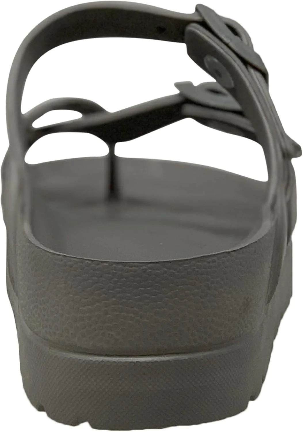SOBEYO Women's Strappy Platform Sandals Ring Toe Double Buckles Slip On Flatform Shoes