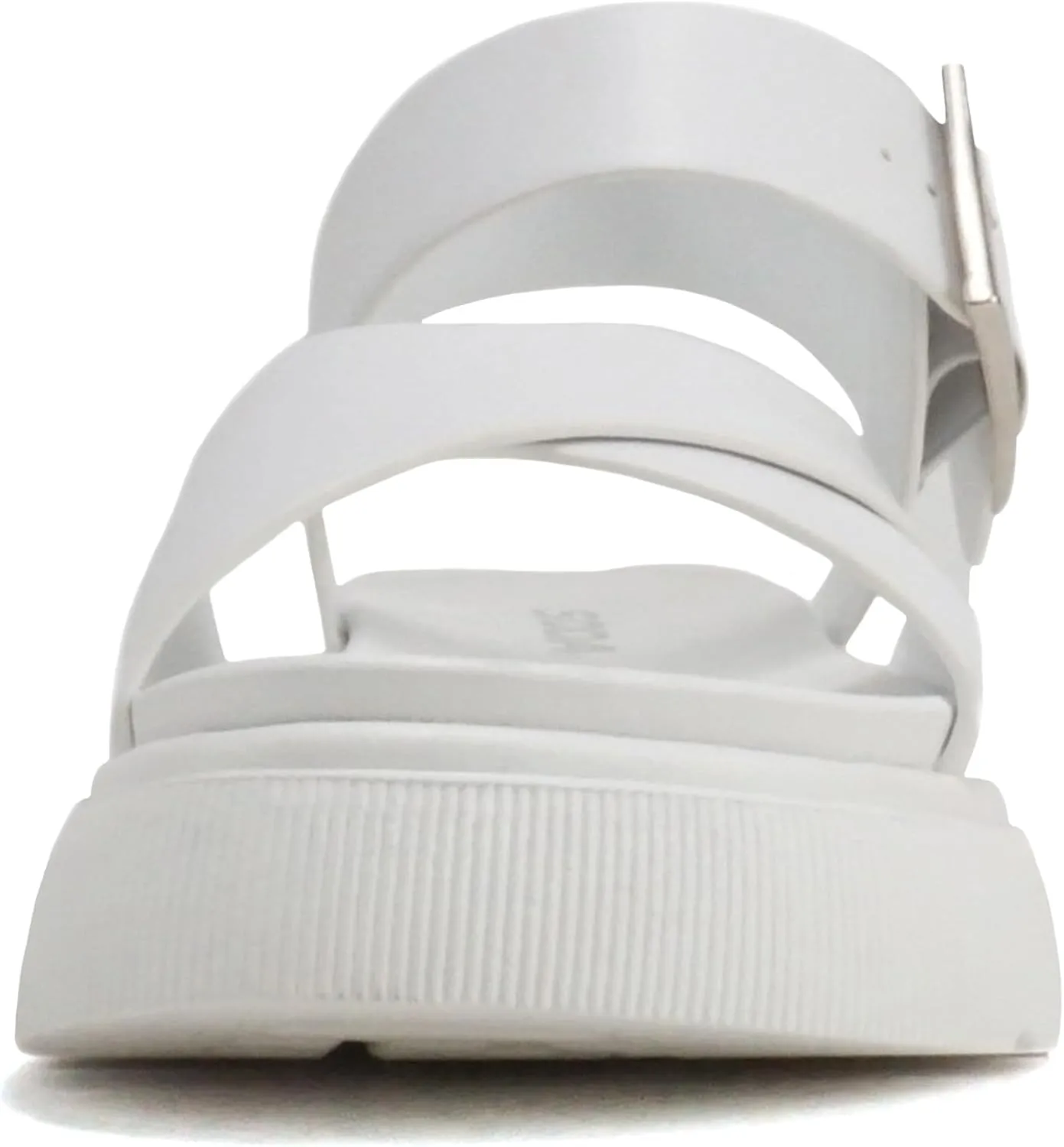 Soda “Carter” ~ Women Open Round Toe Crisscross Upper Lug Sole Platform Sandal with Adjustable Ankle Strap