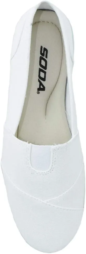 Soda Shoes Women's Obji Round Toe Casual Flat with Padded Insole