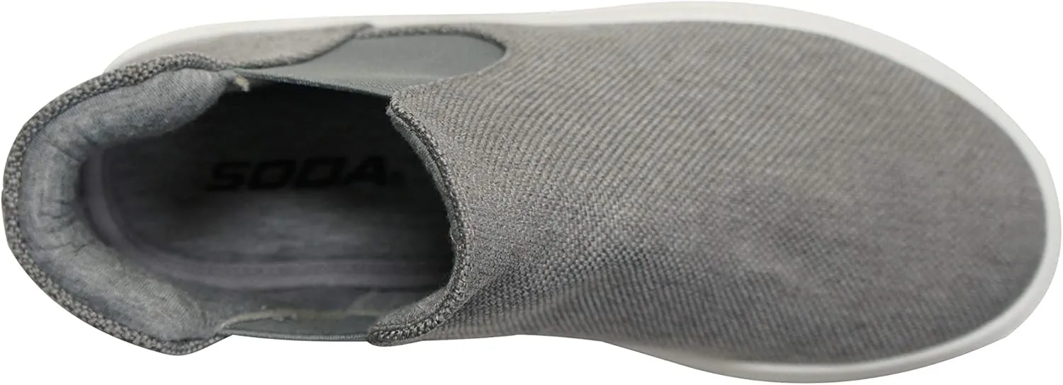 Soda Woods ~ Slip On High Top Twin Gore Double Layer Foam Padded Cushion Sock Fashion Sneakers