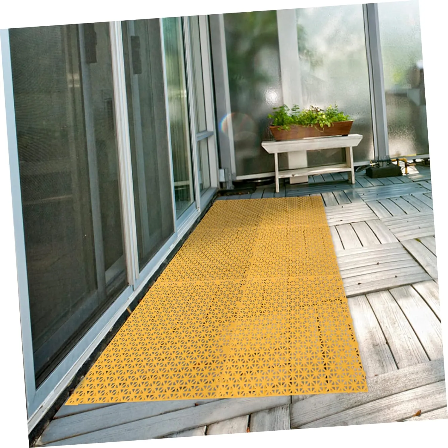Sosoport 6pcs Non- Outdoor Ground Cover Splicing Floor Pad for Playground Garden and Swimming Pool -skidding Safety Mat Versatile Flooring