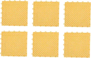 Sosoport 6pcs Non- Outdoor Ground Cover Splicing Floor Pad for Playground Garden and Swimming Pool -skidding Safety Mat Versatile Flooring