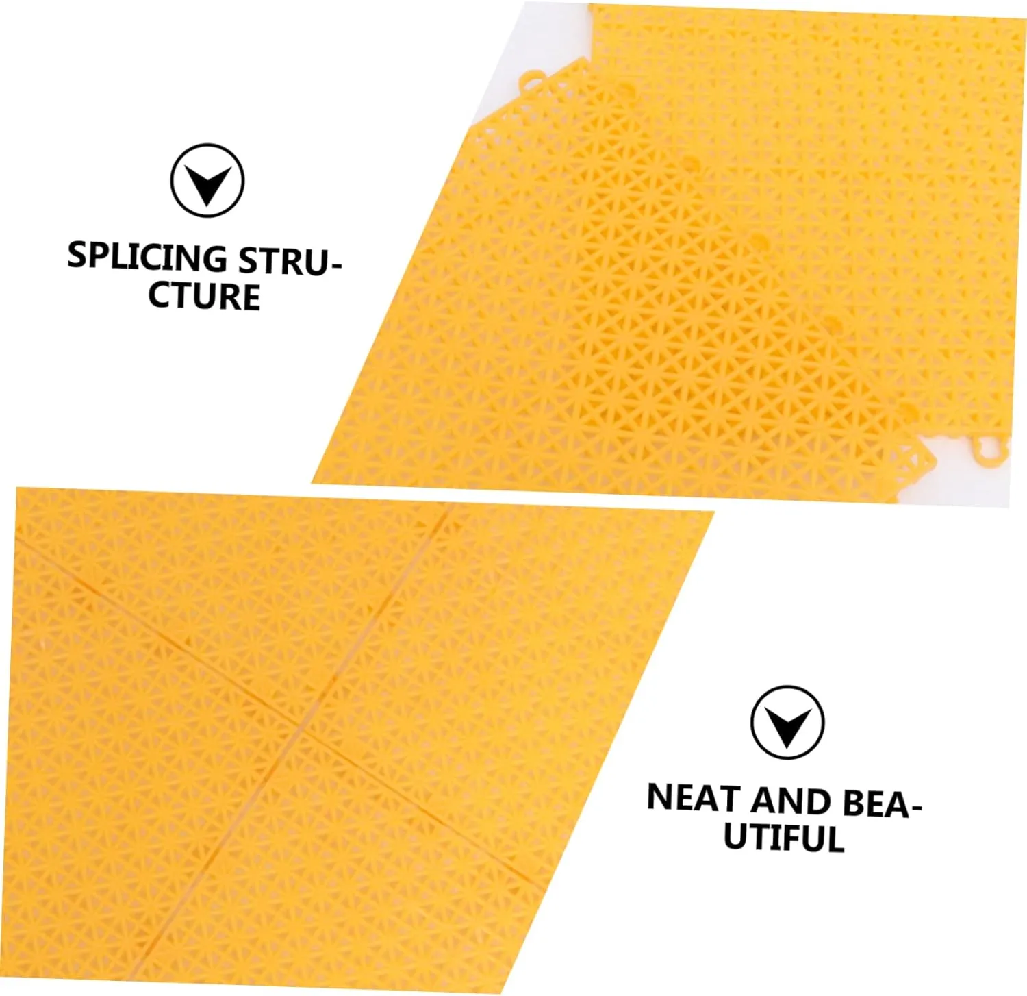 Sosoport 6pcs Non- Outdoor Ground Cover Splicing Floor Pad for Playground Garden and Swimming Pool -skidding Safety Mat Versatile Flooring