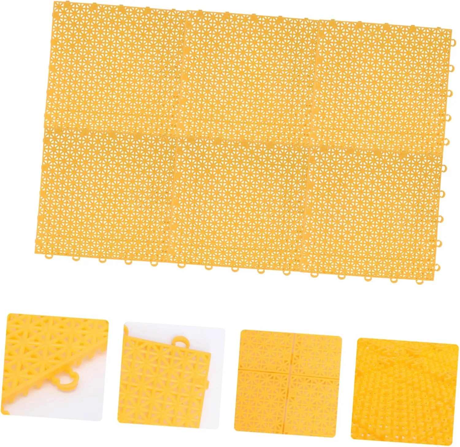 Sosoport 6pcs Non- Outdoor Ground Cover Splicing Floor Pad for Playground Garden and Swimming Pool -skidding Safety Mat Versatile Flooring