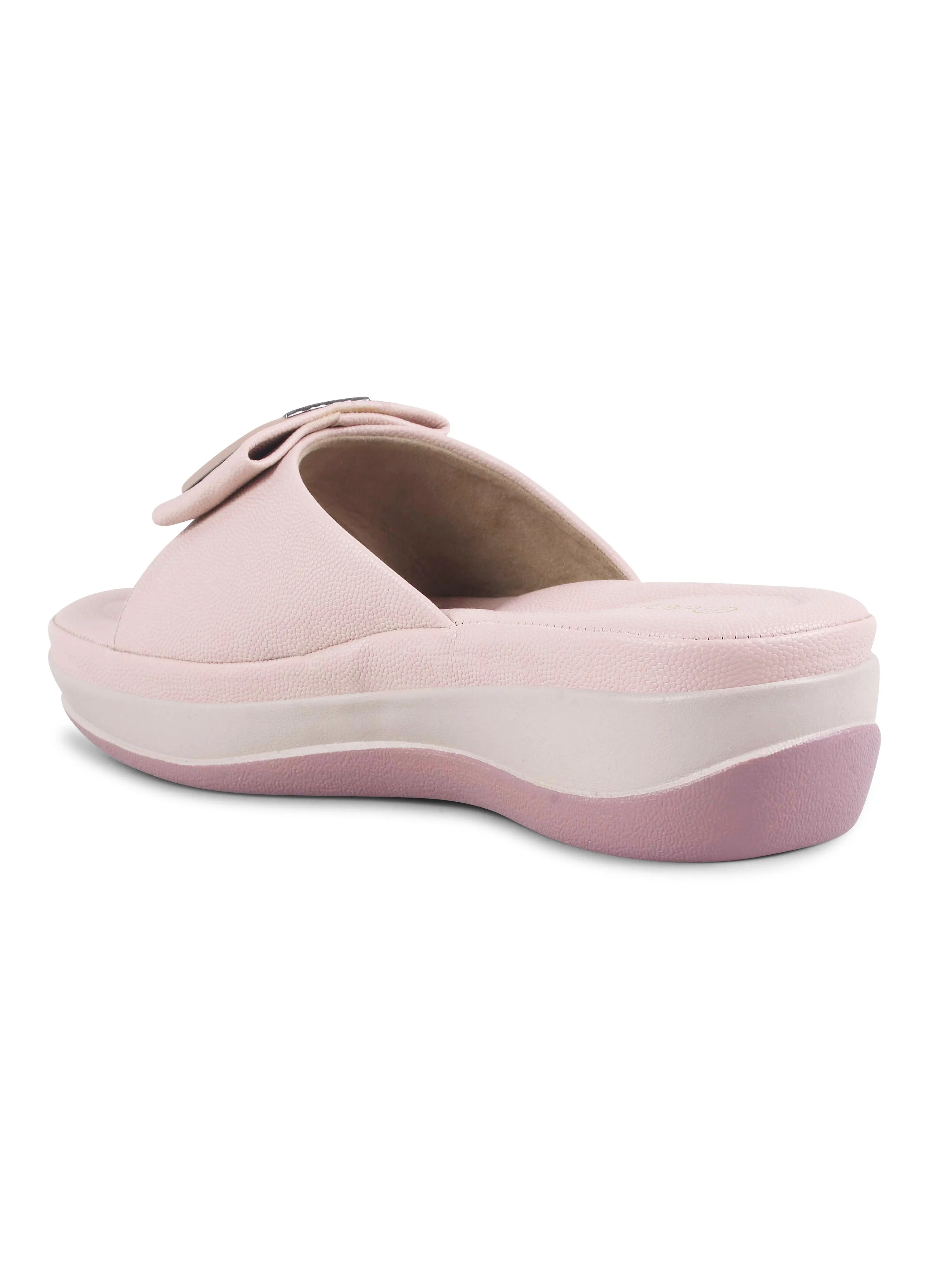 Square Buckle Slip-On Slippers