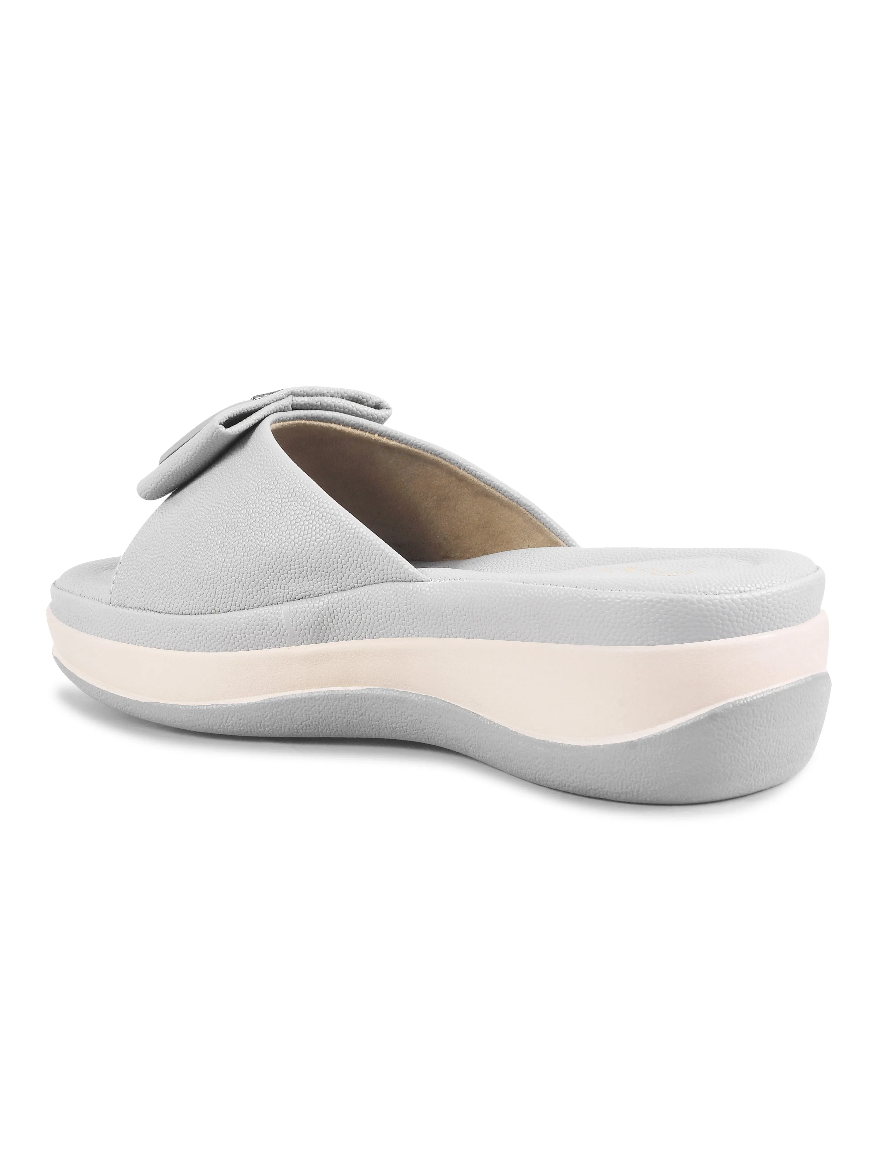Square Buckle Slip-On Slippers