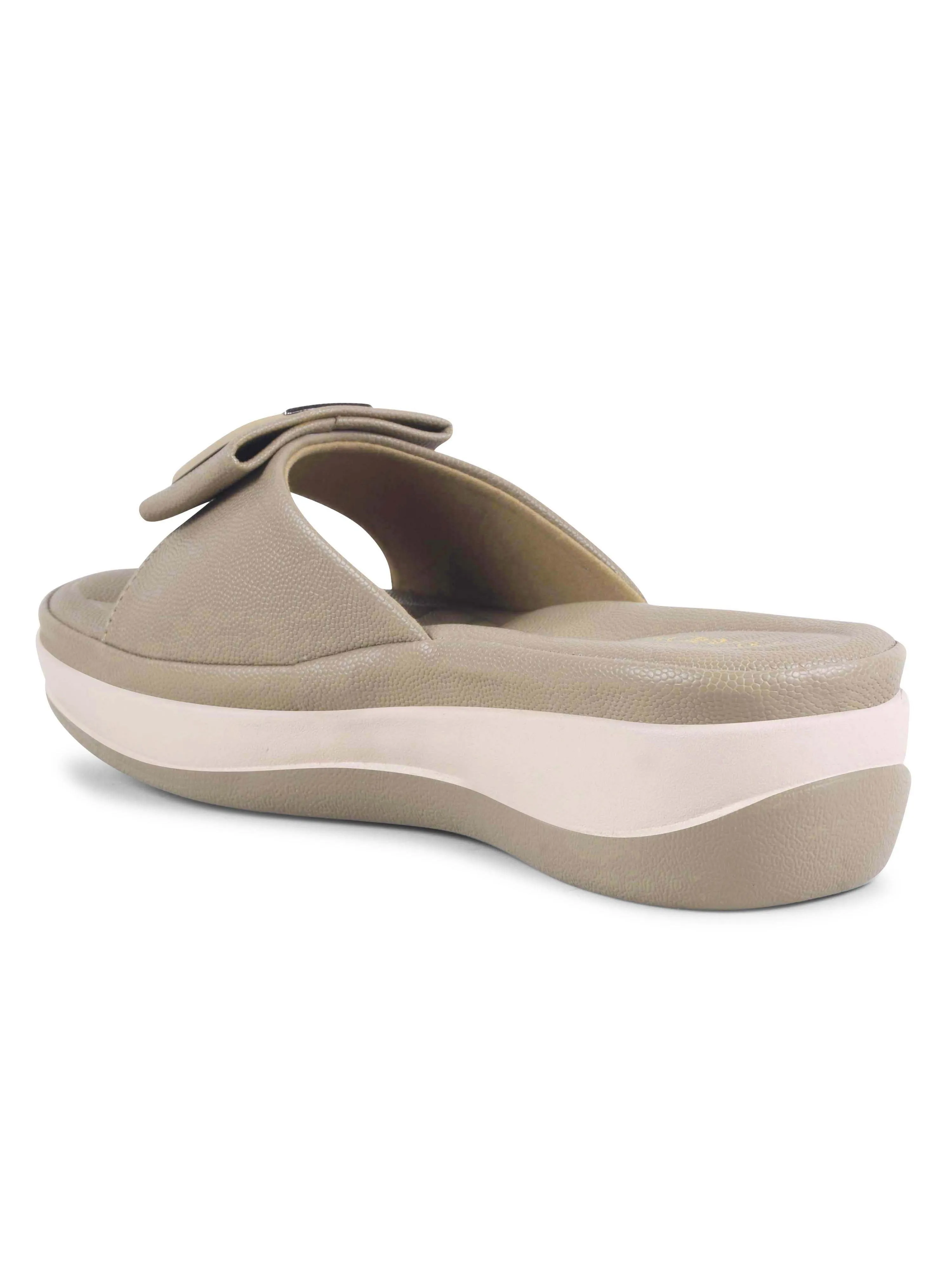 Square Buckle Slip-On Slippers