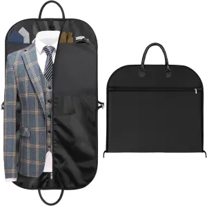 STEPONE 43" Travel Suit Bag Foldable Business Waterproof-Hanging Garment Bags for Travel Hanging Clothes, Durable Oxford Fabric Portable Suit Carrier