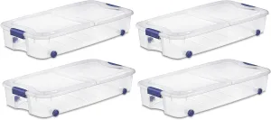 Sterilite, 66 Qt./62 L Ultra Storage Box, Case of 4