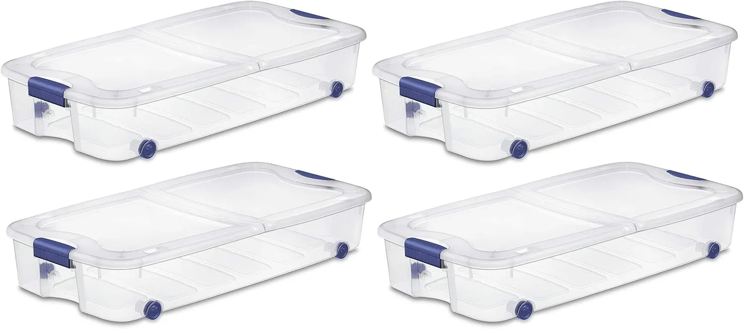 Sterilite, 66 Qt./62 L Ultra Storage Box, Case of 4