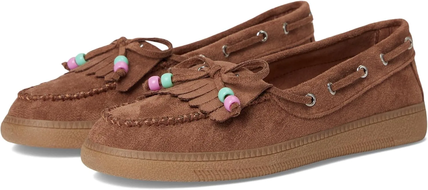 Steve Madden Girls Shoes Girls Krisp Moccasin, Cognac Multi, 1 Little Kid