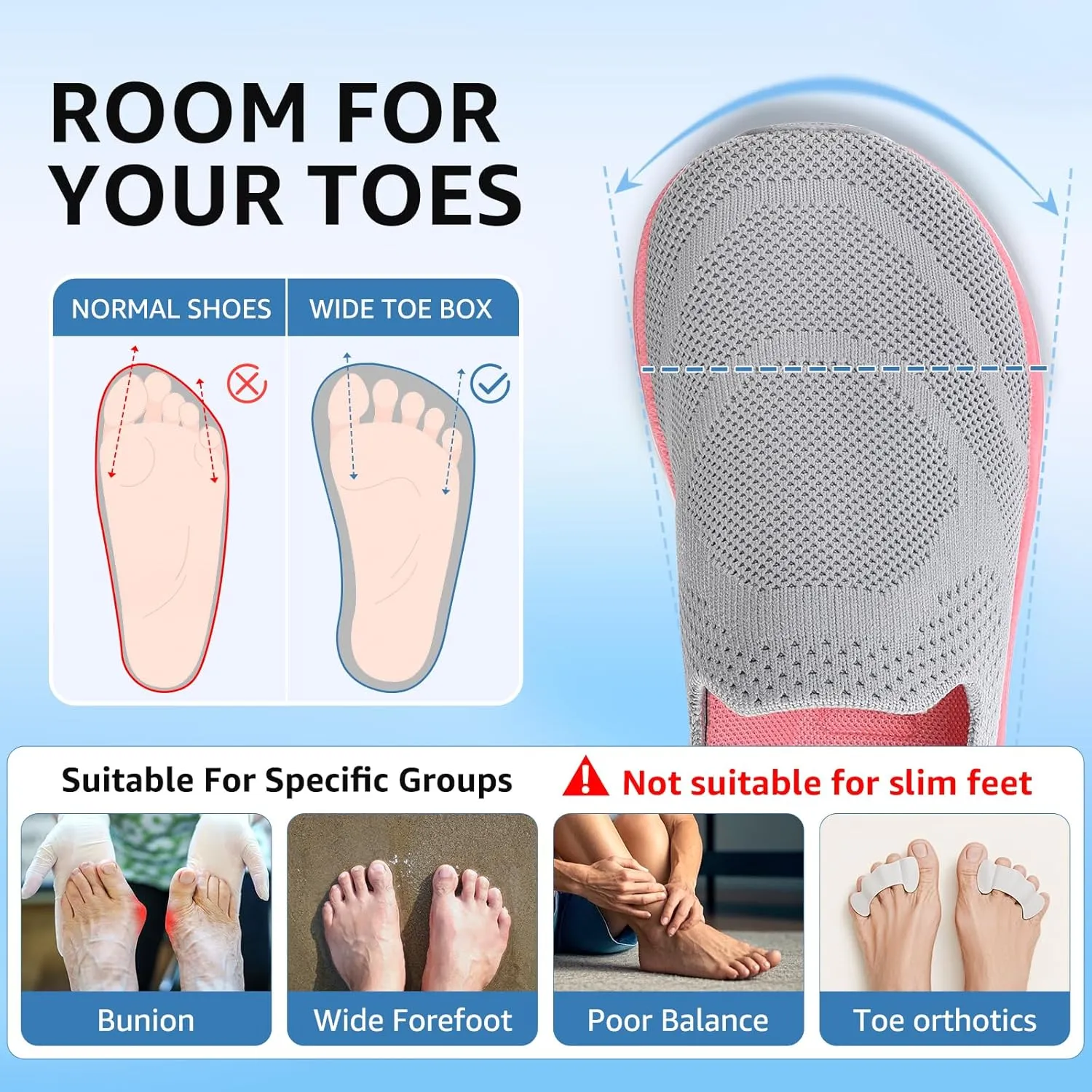 STQ Slip on Sneakers Women Walking Shoes with Arch Support Comfortable Non-Slip Nurse Shoes