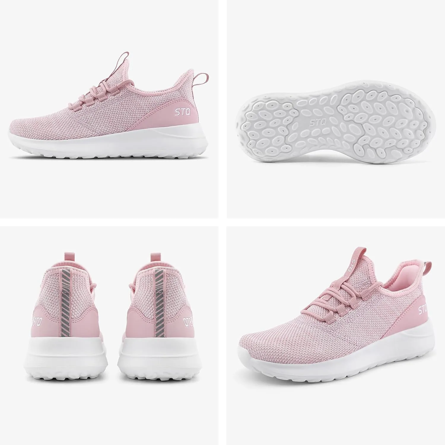 STQ Womens Slip On Sneakers Tennis Walking Orthopedic Shoes Breathable Athletic Gym Workout Cross Training Sneakers
