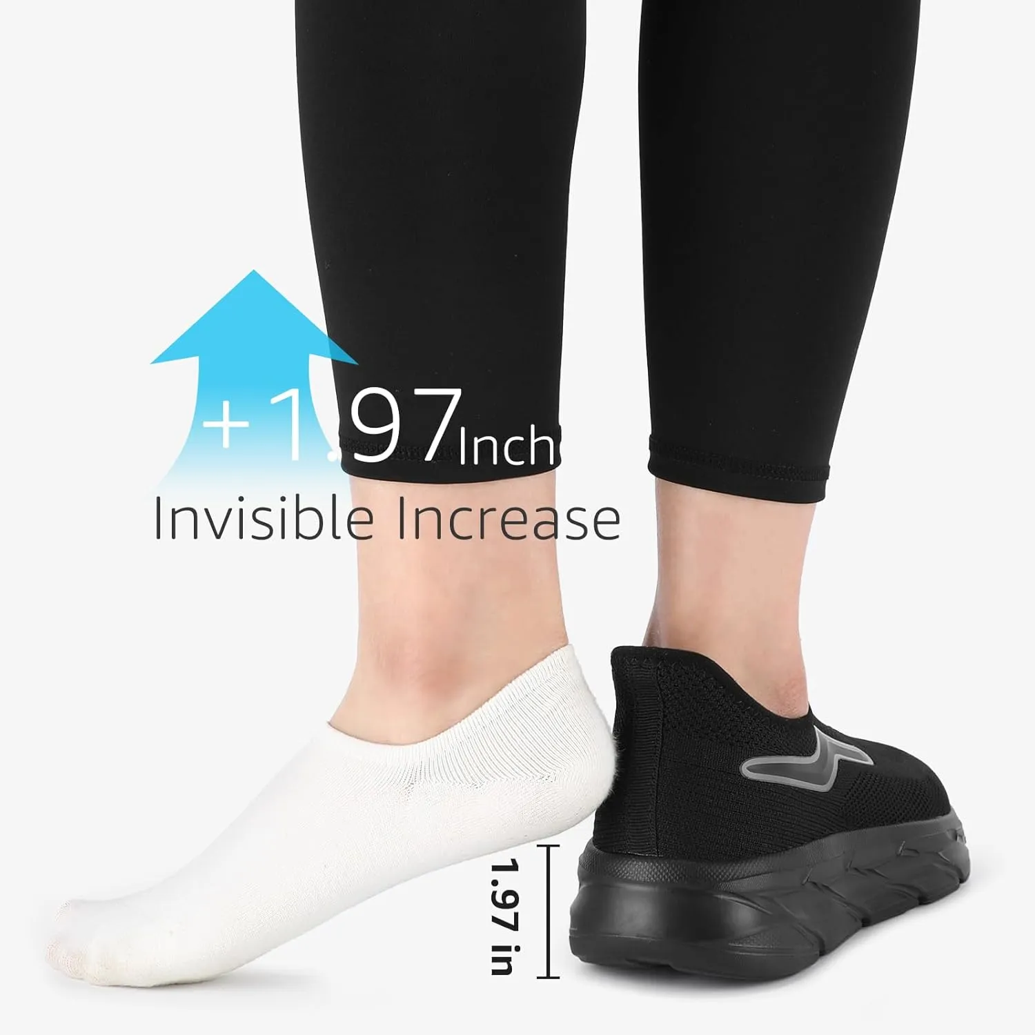 STQ Women's Slip on Walking Shoes Supportive Non Slip Work Lightweight Cushion Plantar Fasciitis Orthopedic Breathable Sneakers for All Day Standing