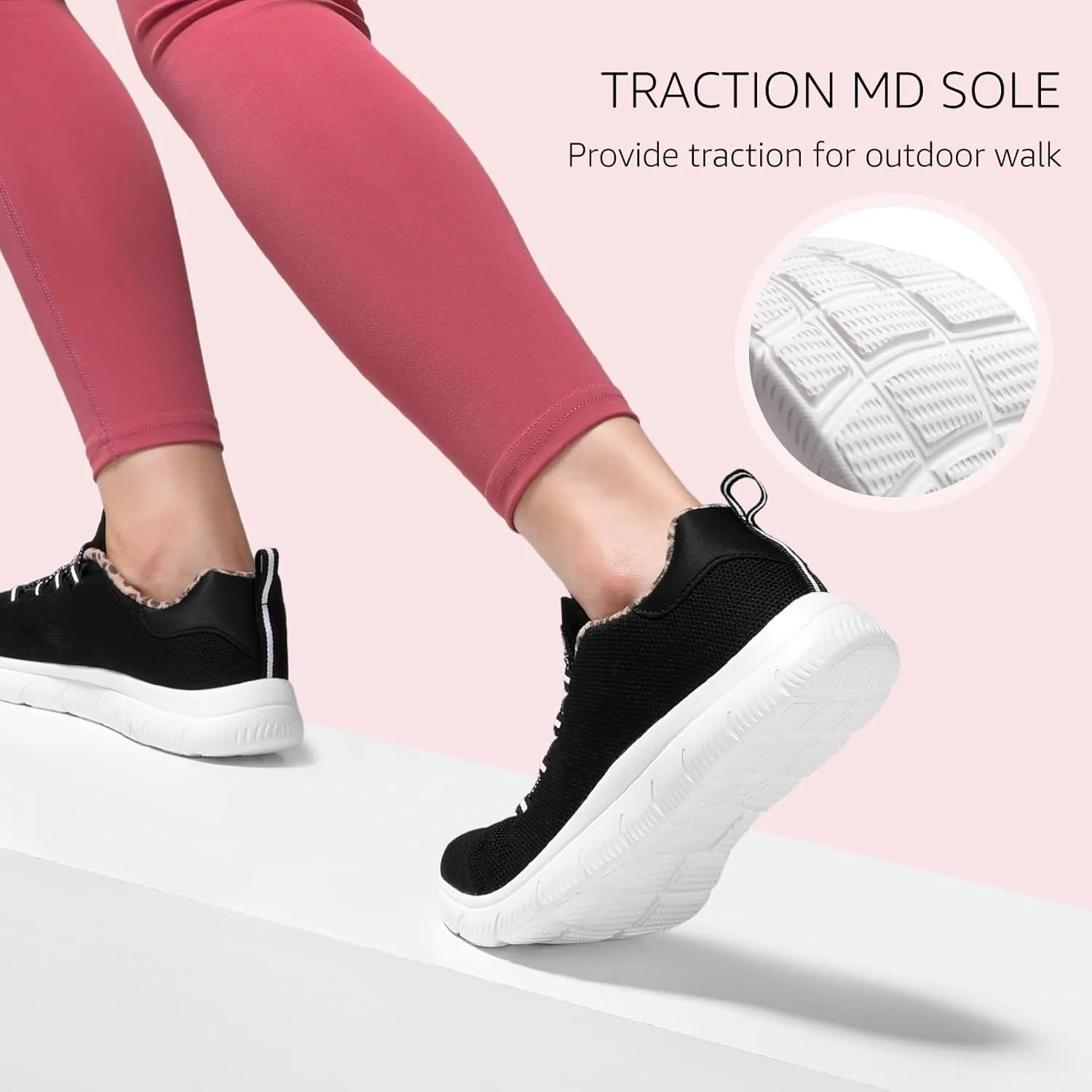 STQ Womens Walking Shoes Slip On Mesh Sneakers Lightweight Comfortable Arch Support