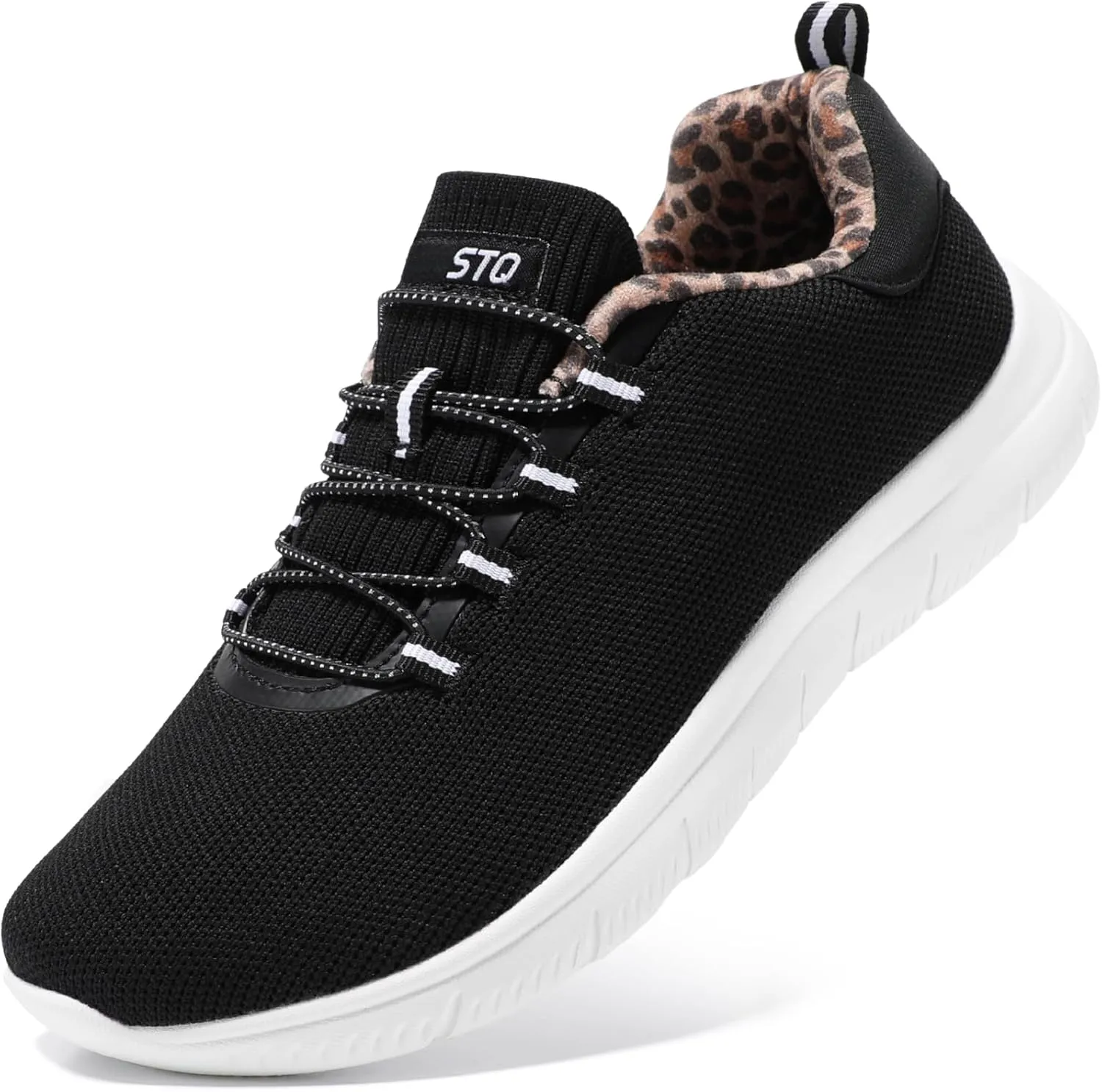 STQ Womens Walking Shoes Slip On Mesh Sneakers Lightweight Comfortable Arch Support