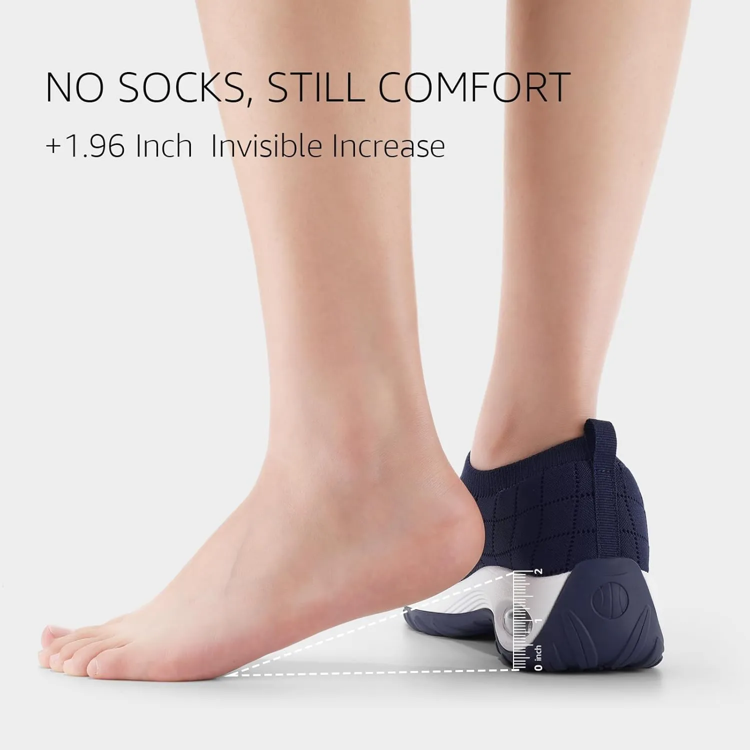 STQ Womens Walking Shoes with Arch Support Non Slip Work Shoes Quilted Slip on Sock Sneakers