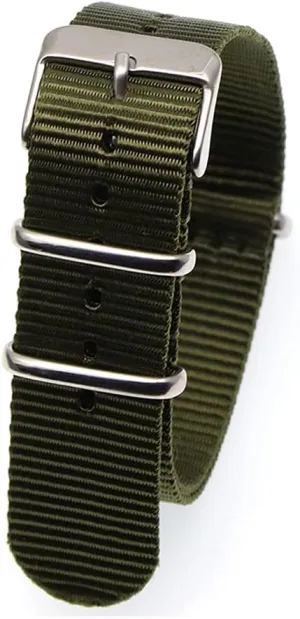 Strap Bracelet 18mm 20mm 22mm Watch Band Striped Replacement Watch Accessories Black Band, Brown Watch Strap (Band Color : Army Blue, Band Width : 18mm)
