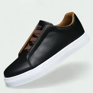 Strazoro | Leather Trainers for Men – Smart Casual Comfort