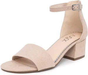 Sugar Women's Block Heel Sandals – Open Toe, Ankle Strap, Comfortable Dress Shoes for Weddings & Casual Wear