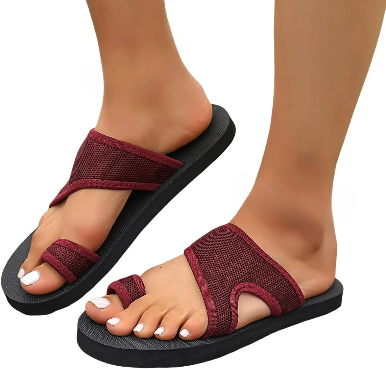 Summer Sandals for Women 2025 Comfortable Fashion Beach Breathable Hollow Mesh Slide Sandls Womens Orthopedic Sandals