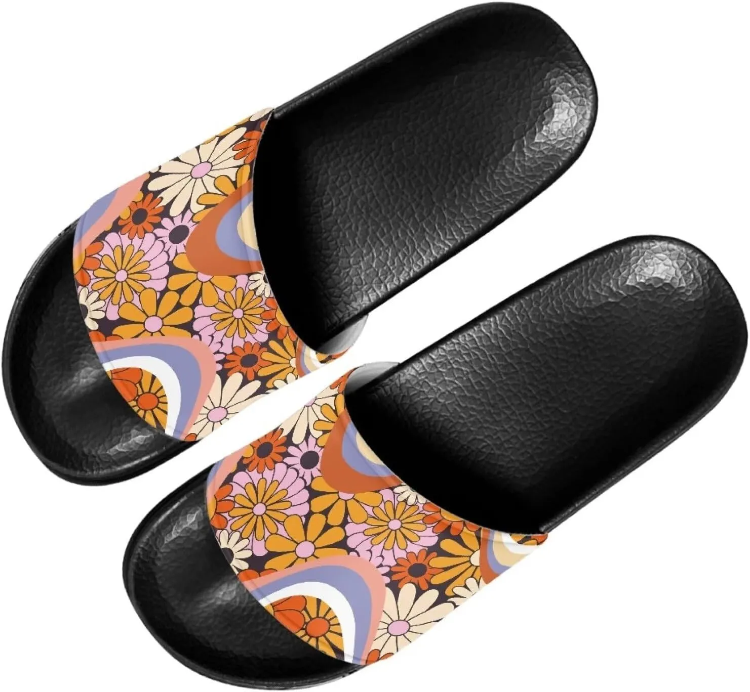 Summer Slide Slippers for Women Slippers Slide Sandal Light Weight Non-Slip Shower Slides Single Band Sandals