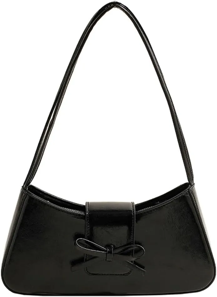 Sweet Womens Shoulder Bag Vegan Leather Clutch Bag For Women Trendy Underarm Handbag Casual Y2K Purse Versatile Work Purse