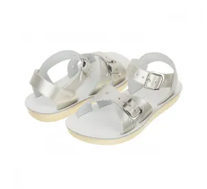 Sweetheart Child Silver Sandals by Salt-Water Sandals