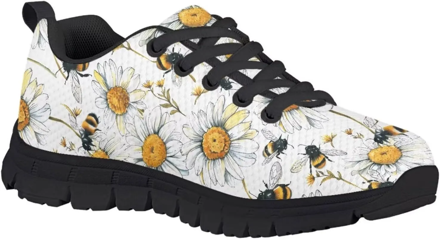 SYtrade Girls' Athletic Shoes Slip-On Tennis Sneakers Breathable Black Sole Walking Shoes