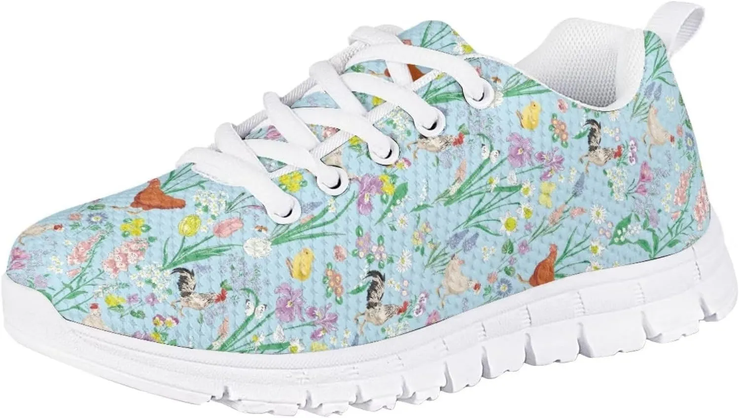 SYtrade Girls Tennis Shoes Slip On Sneaker Kid's Lace-up Running Shoe White Sole