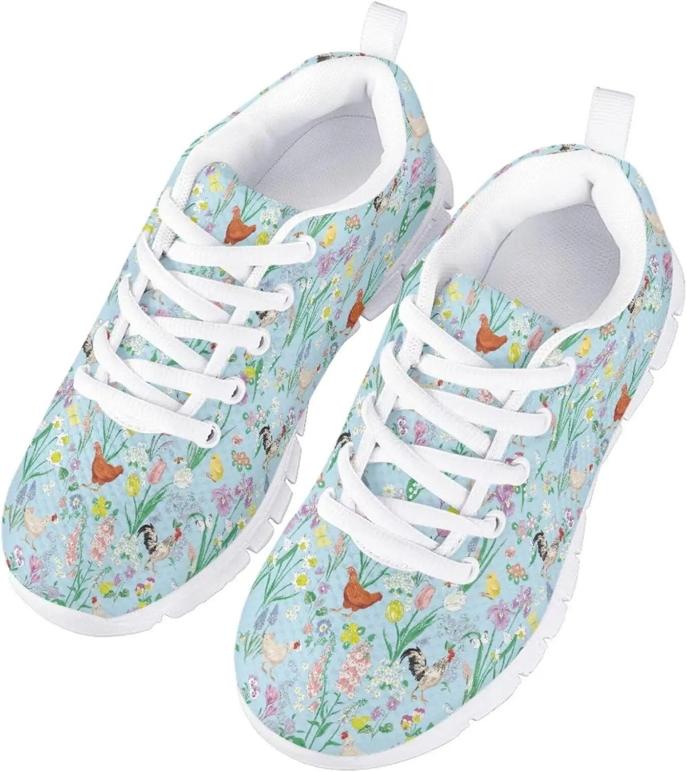 SYtrade Girls Tennis Shoes Slip On Sneaker Kid's Lace-up Running Shoe White Sole