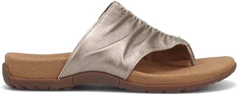 Taos Gift 2 Women's Sandal - Elevate Your Style with A Classic Open Back Toe-Post Design - Premium Comfort with Arch Support and Cooling Gel Padding for All Day Wearability